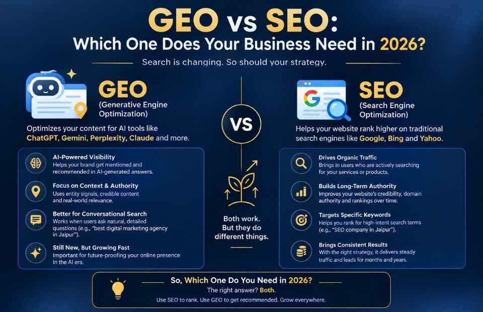 GEO vs SEO: Which One Does Your Business Need in 2026?