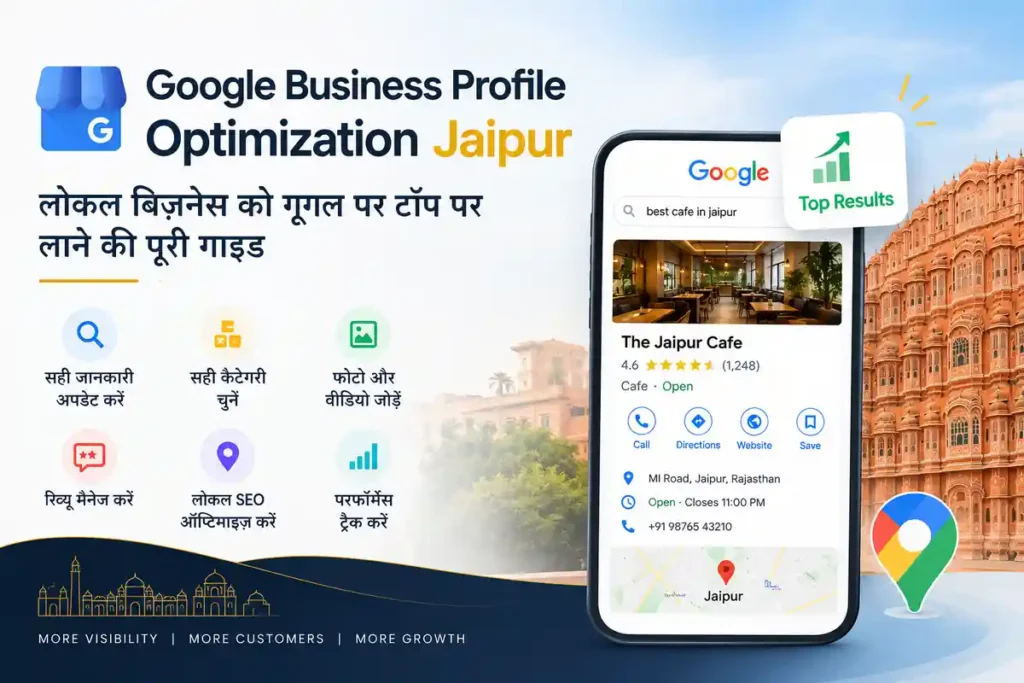 Google Business Profile Optimization Jaipur: लोकल बिज़नेस को गूगल पर टॉप पर लाने की पूरी गाइड